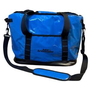 Subaru Official Gear Ambassador Zipper Cooler Insulated Bag w/Strap Blue Black